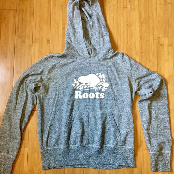 Roots | Grey Long Sleeve Hoodie (Sweatshirt) - Picture 5 of 5